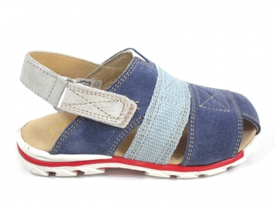 Sandale copii LM, cod 3S85, seria TOTTO, albastru, piele naturala