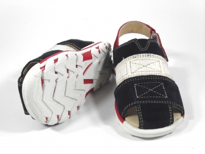 Sandale copii LM, cod 3S92, seria TOTTO, negru, piele naturala