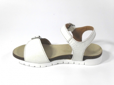 Sandale copii fete LM, cod 6S91, seria ELSA, alb, piele naturala