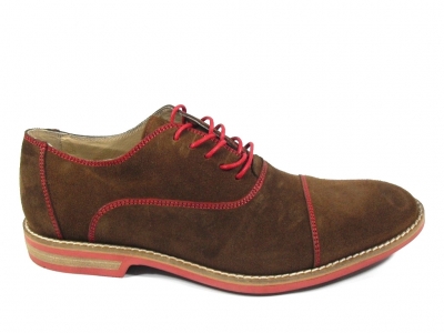 Pantofi barbati LM, cod 1P377, seria ROSSO, maro, piele naturala