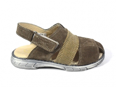 Sandale copii LM, cod 3S98, seria TOTTO, maro, piele naturala