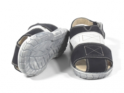 Sandale copii LM, cod 3S101, seria TOTTO, negru, piele naturala