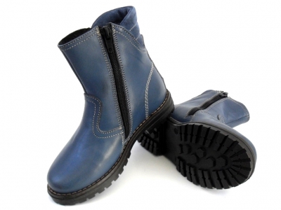 Cizme copii LM, cod 3C142, seria STELA, albastru, piele naturala