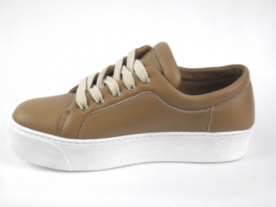 Pantofi sport femei LM, cod 2A173, seria DALIDA, bej, piele naturala
