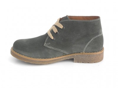 Ghete copii LM, cod 3G733, seria CREP, khaki, piele naturala