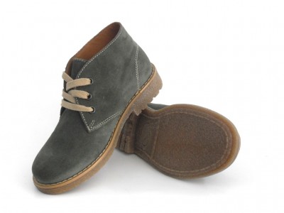 Ghete copii LM, cod 3G733, seria CREP, khaki, piele naturala