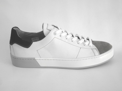 Pantofi sport barbati LM, cod 1A421, seria MAGIC, alb, piele naturala