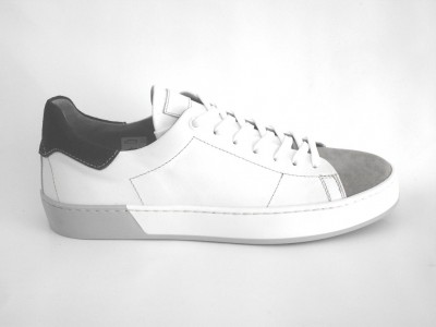 Pantofi sport barbati LM, cod 1A422, seria MAGIC, alb, piele naturala