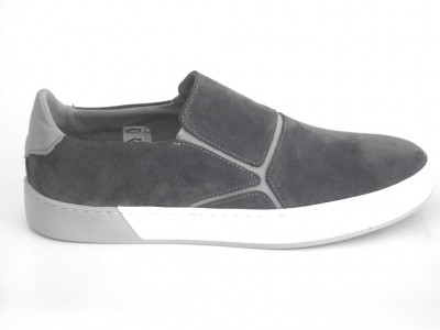 Pantofi sport barbati LM, cod 1A437, seria SPIDER, gri, piele naturala