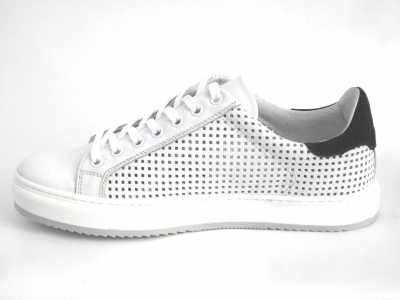 Pantofi sport barbati LM, cod 1A452, seria ARIA, alb, piele naturala