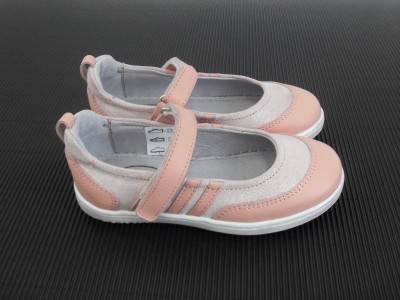 Pantofi copii fete LM, cod 6P111, seria KITTY, roz, piele naturala