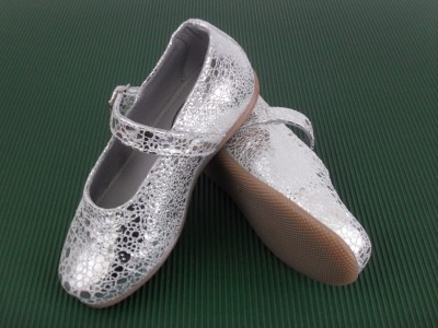 Pantofi copii fete LM, cod 6P114, seria PAMY, argintiu, piele naturala