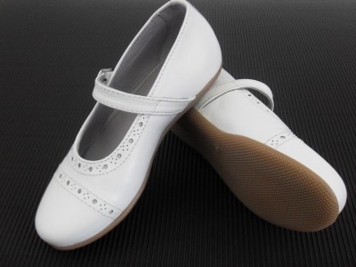 Pantofi copii fete LM, cod 6P115, seria PAMY, alb, piele naturala