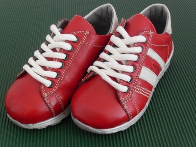 Pantofi sport copii LM, cod 3A294, seria ANDOS, rosu, piele naturala