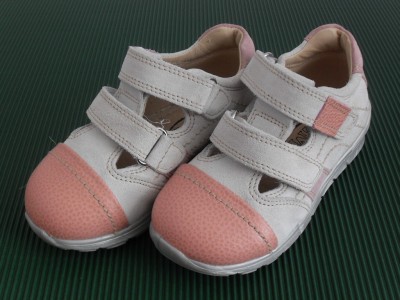 Pantofi sport copii fete LM, cod 6A41, seria SANDY, alb, piele naturala