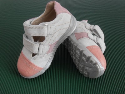 Pantofi sport copii fete LM, cod 6A41, seria SANDY, alb, piele naturala