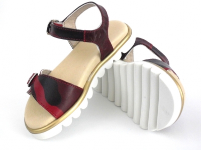 Sandale copii fete LM, cod 6S121, seria ELSA, multicolor, piele naturala