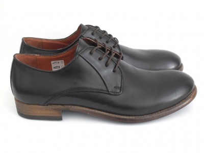 Pantofi barbati LM, cod 1P473, seria BART, maro inchis, piele naturala