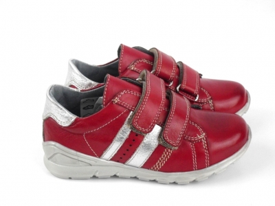 Pantofi sport copii LM, cod 3A312, seria ANDOS SKY, rosu, piele naturala