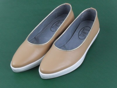 Pantofi femei LM, cod 2P292, seria PRINCESS, bej, piele naturala