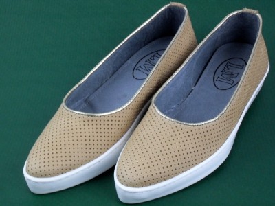 Pantofi femei LM, cod 2P293, seria PRINCESS, bej, piele naturala