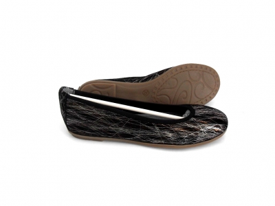 Pantofi femei LM, cod 2P302, seria RAINBOW NEW, negru, piele naturala