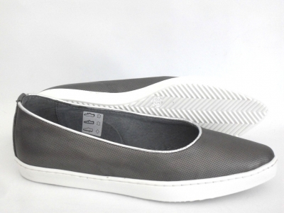 Pantofi femei LM, cod 2P309, seria PRINCESS, argintiu, piele naturala