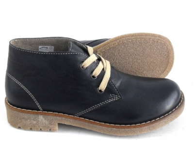 Ghete femei LM, cod 2G519, seria CREP, negru, piele naturala