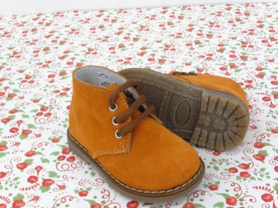 Ghete copii LM, cod 3G853, seria CREP, portocaliu, piele naturala