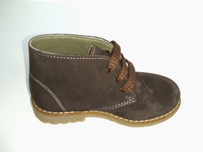 Ghete copii LM, cod 3G870, seria CREP, maro inchis, piele naturala