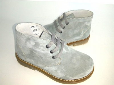 Ghete copii LM, cod 3G872, seria CREP, gri deschis, piele naturala