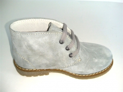 Ghete copii LM, cod 3G872, seria CREP, gri deschis, piele naturala