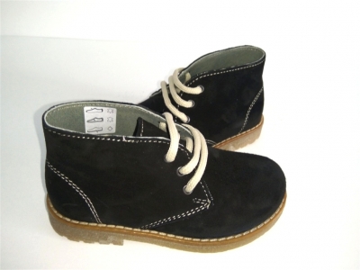 Ghete copii LM, cod 3G881, seria CREP, negru, piele naturala