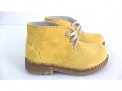 Ghete copii LM, cod 3G885, seria CREP, galben, piele naturala