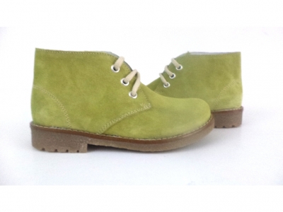 Ghete copii LM, cod 3G890, seria CREP, olive, piele naturala