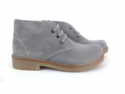Ghete copii LM, cod 3G892, seria CREP, gri, piele naturala