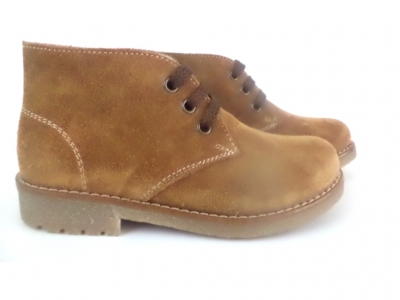 Ghete copii LM, cod 3G893, seria CREP, maro inchis, piele naturala