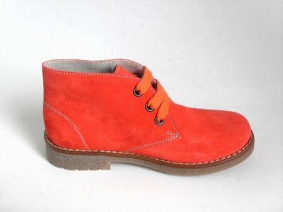 Ghete copii fete LM, cod 6G92, seria CREP, rosu, piele naturala