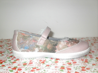 Pantofi copii fete LM, cod 6P146, seria FLEUR, lavanda, piele naturala