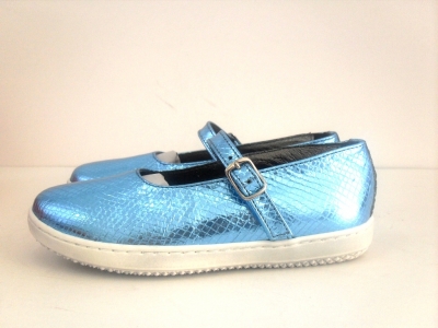 Pantofi copii fete LM, cod 6P181, seria PAMY, azur, piele naturala