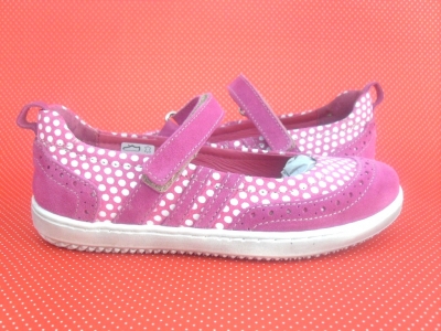 Pantofi copii fete LM, cod 6P182, seria KITTY, purpuriu, piele naturala
