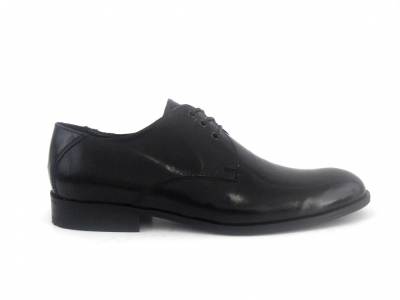 Pantofi barbati LM, cod 1P498, seria CLASS, negru, piele naturala