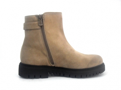 Ghete femei LM, cod 2G645, seria RONA, bej, piele naturala