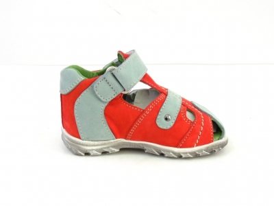 Sandale copii LM, cod 3S139, seria SIMBA, rosu, piele naturala