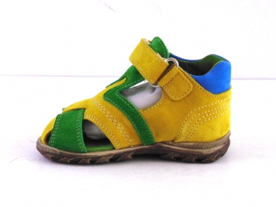 Sandale copii LM, cod 3S147, seria SIMBA, galben, piele naturala