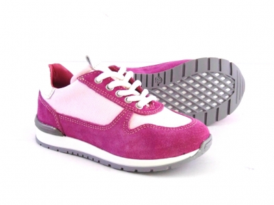 Pantofi sport copii LM, cod 3A391, seria VOLEY, purpuriu, piele naturala