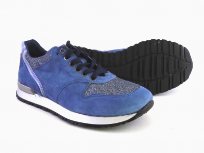 Pantofi sport femei LM, cod 2A244, seria NADIA, albastru, piele naturala