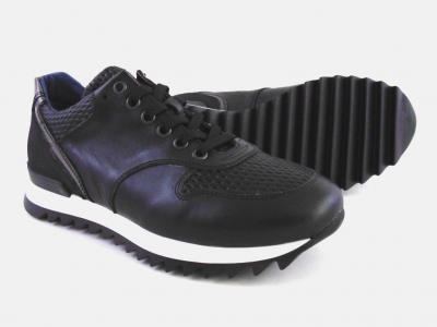 Pantofi sport femei LM, cod 2A246, seria NADIA, negru, piele naturala