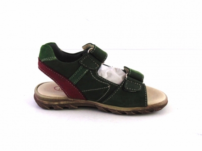 Sandale copii LM, cod 3S185, seria BERRY, verde forest, piele naturala