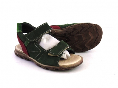 Sandale copii LM, cod 3S185, seria BERRY, verde forest, piele naturala